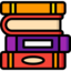 book stack icon>